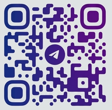 QR-код для связи с фитнес-тренером Василием Николаевым в Telegram